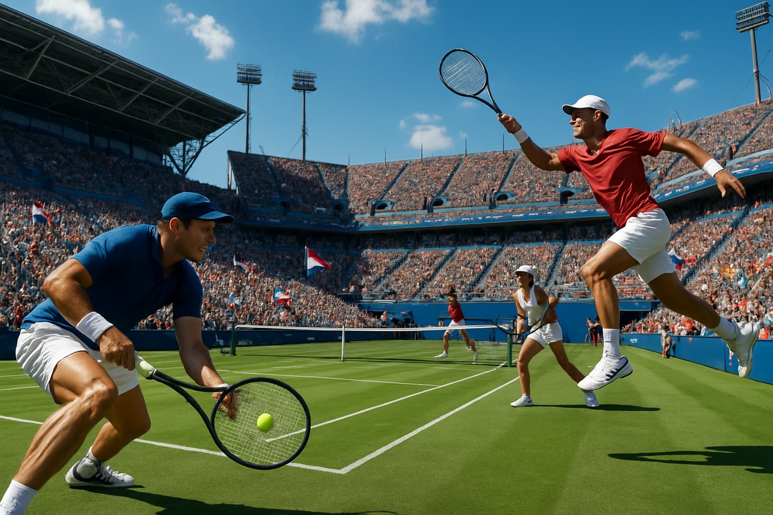 The Americans still playing at the US Open